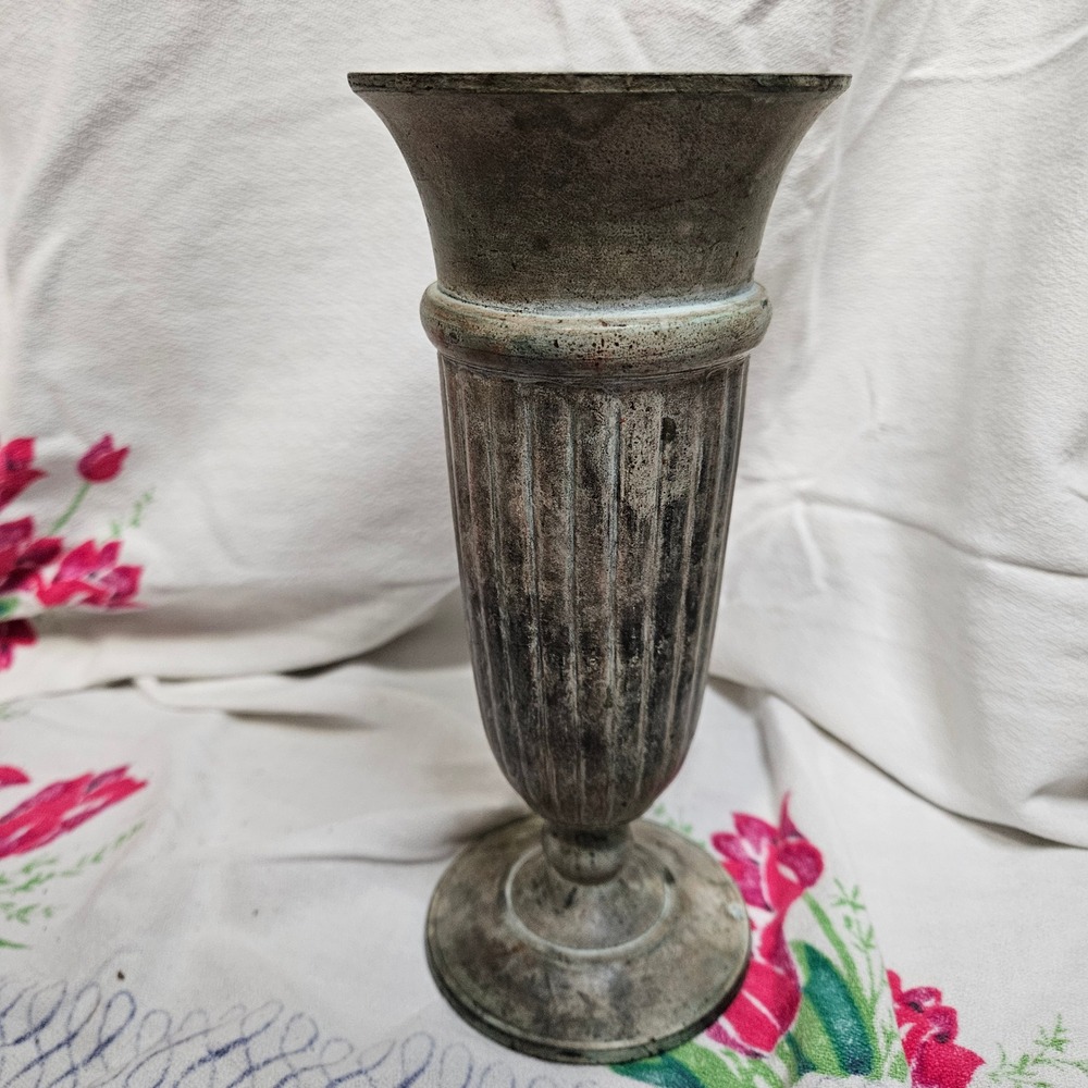 Gatco Solid Brass Vase India 8" tall